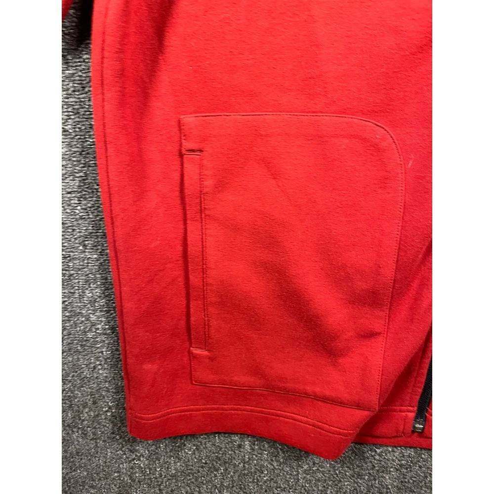 Banana Republic Mens Red Full Zip Mock Neck Raglan Jacket Large - Picture 3 of 8